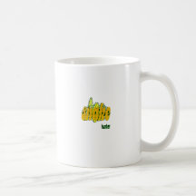Amarelo e motivo do cobra de Brown Caneca