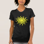 Amarelo tribal de Sun Tshirt
