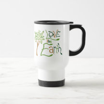 Ame o copo reusável da terra caneca
