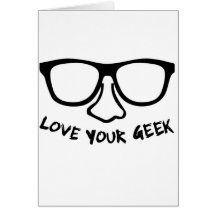 Ame seu geek cartões