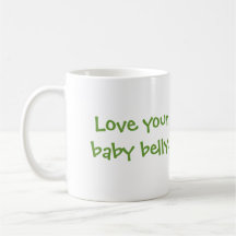 Ame sua barriga do bebê caneca