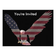 Americano Eagle Convite Personalizados