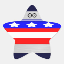 Americano orgulhoso adesivos estrelas