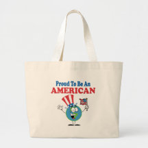 Americano orgulhoso bolsas de lona