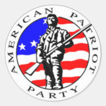 AmericanPatriotPartyNEW200C Adesivos Em Formato Redondos
