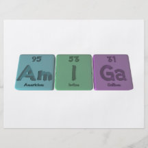 Amiga-Estar-Eu-GA-amerício-iodo-Gálio Modelo De Panfletos
