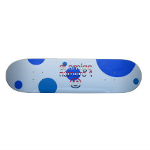 Amigo Número 1 do EL em cores da bandeira american Skate Personalizado