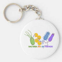 Amigos bacterianos chaveiros