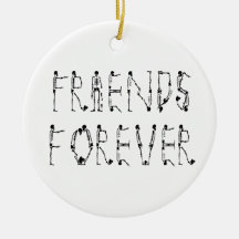 Amigos para sempre enfeites para arvores de natal