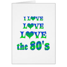 Amor 80s do amor cartoes