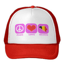 Amor Bélgica da paz Bonés