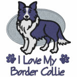 Amor border collie camisas bordadas