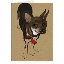 Amor da chihuahua cartões