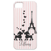 Amor de filhote de cachorro em Paris Capas iPhone 5 Case-Mate