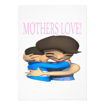Amor de mães convite personalizado