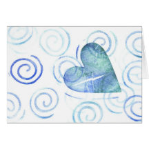 Amor de Swirly Cartao