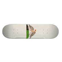 Amor do pássaro do papo-roxo skates