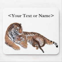 Amor do tigre mousepad