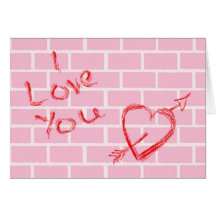 Amor dos grafites cartão