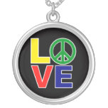 amor e paz pingentes