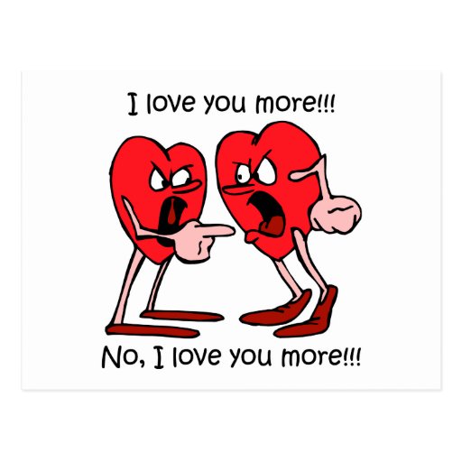Amor engraçado cartão postal