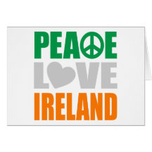 Amor Ireland da paz Cartões