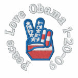 Amor Obama 1-20-09 da paz Jaquetas
