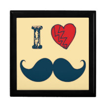 Amor retro de I o Moustache do bigode Caixa De Persentes