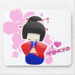 Amor Tokyo Mousepad da boneca da gueixa/I