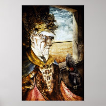 ANCIÃO COM PAPAGAIO POSTER