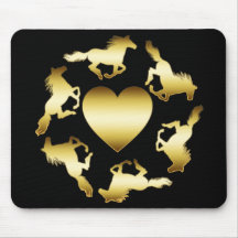 ANEL DOS CAVALOS DO OURO MOUSE PAD
