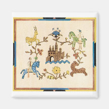 Animais da fantasia do art deco