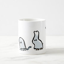 animais do fantasma canecas