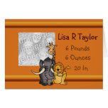 Animais selvagens - personalizados cartão