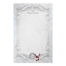 Aniversário de prata papel personalizados