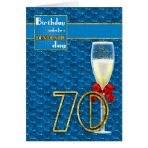 aniversário do 70 - cartão de aniversário geométri