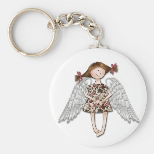 Anjo da menina chaveiros
