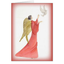 Anjo do cartão de Natal religioso do deus