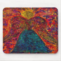 Anjo do tapete do rato leve mouse pad