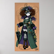 Anjo do viajante do tempo de Steampunk do Victoria Impressão