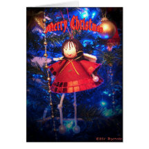 Anjo engraçado do Natal Cartao