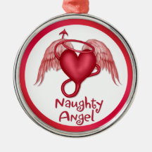 Anjo impertinente enfeite de natal