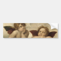 Anjos de Sistine Madonna por Raphael Adesivos
