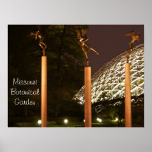 Anjos do jardim botânico de Missouri Poster