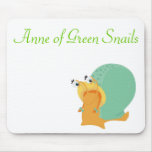 Anne do mousepad verde dos caracóis