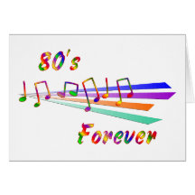 anos 80 para sempre cartao