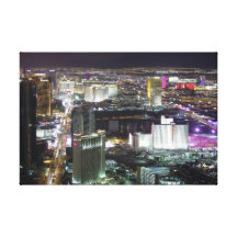 Antena de Las Vegas, a oeste da tira Impressão De Canvas Esticada