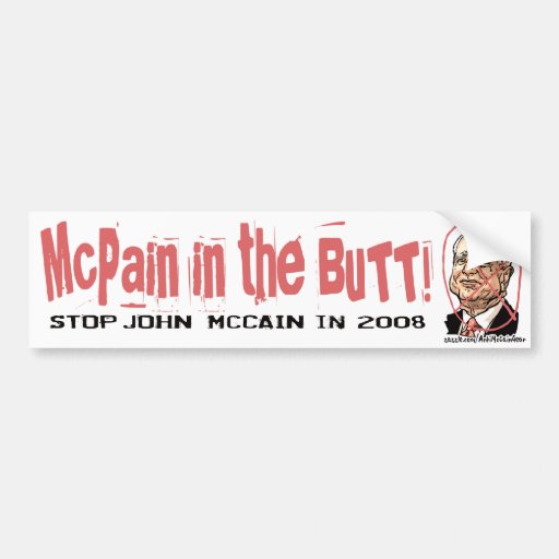 Anti-McCain círculo Adesivo