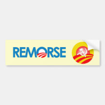 Anti-Obama Bumpersticker - remorso Adesivos