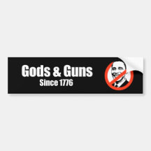 Anti-Obama - deuses e armas desde 1776 Adesivos